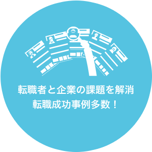 転職者と企業の課題を解消 転職成功事例多数！